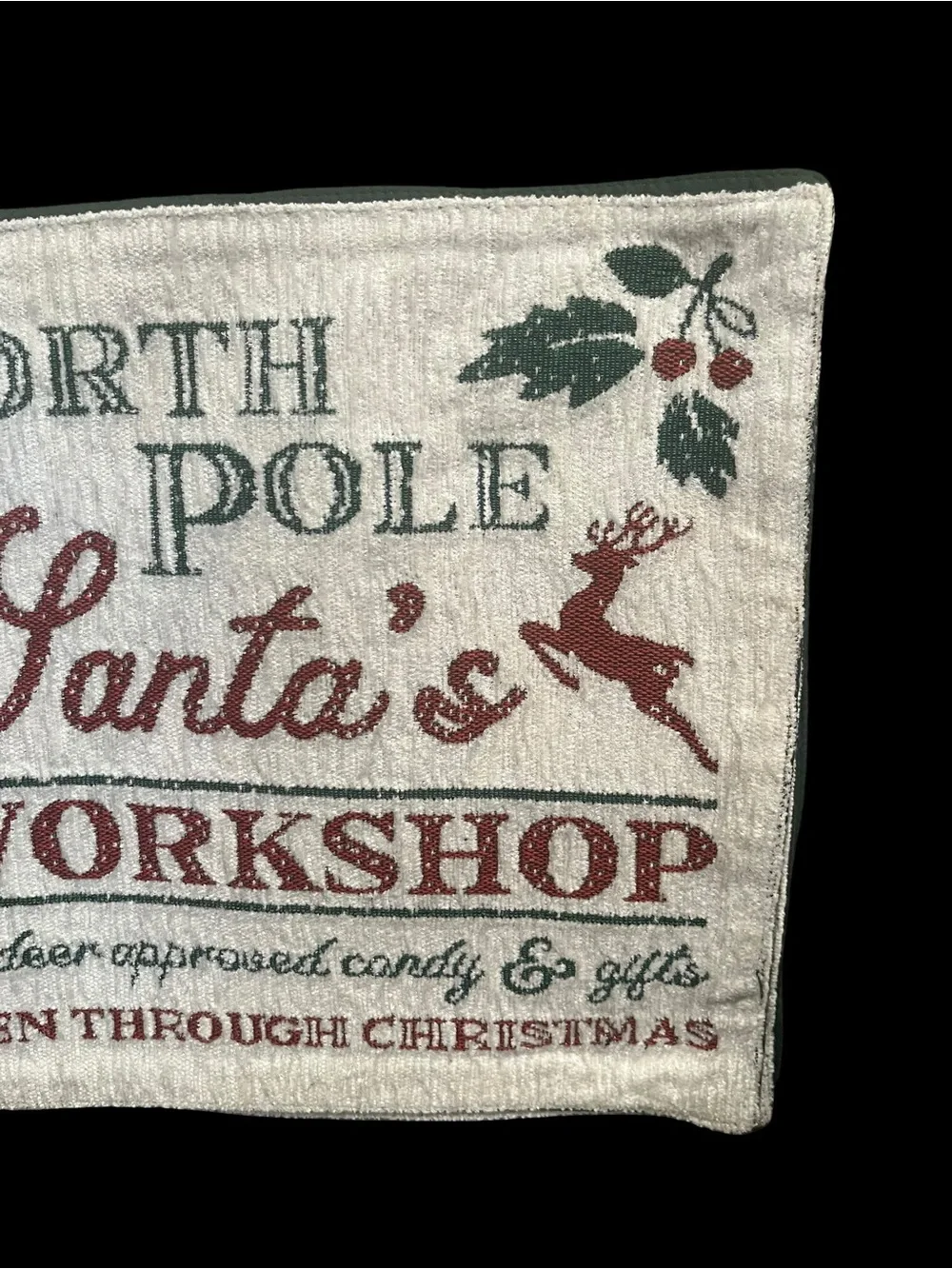 NEW Windham Weavers North Pole Santa’s Workshop Tapestry Placemats - Set of 4